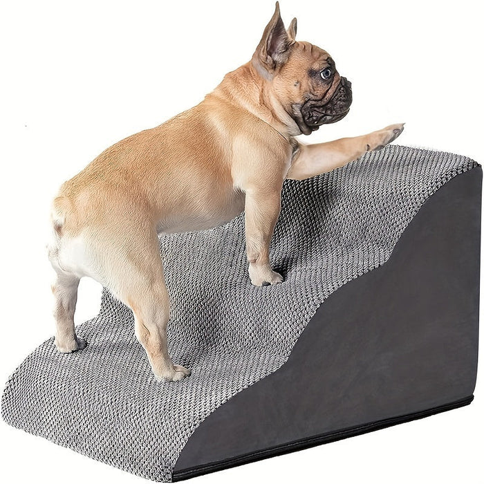 Puppy Climbing Stairs On The 3rd-4th Floor