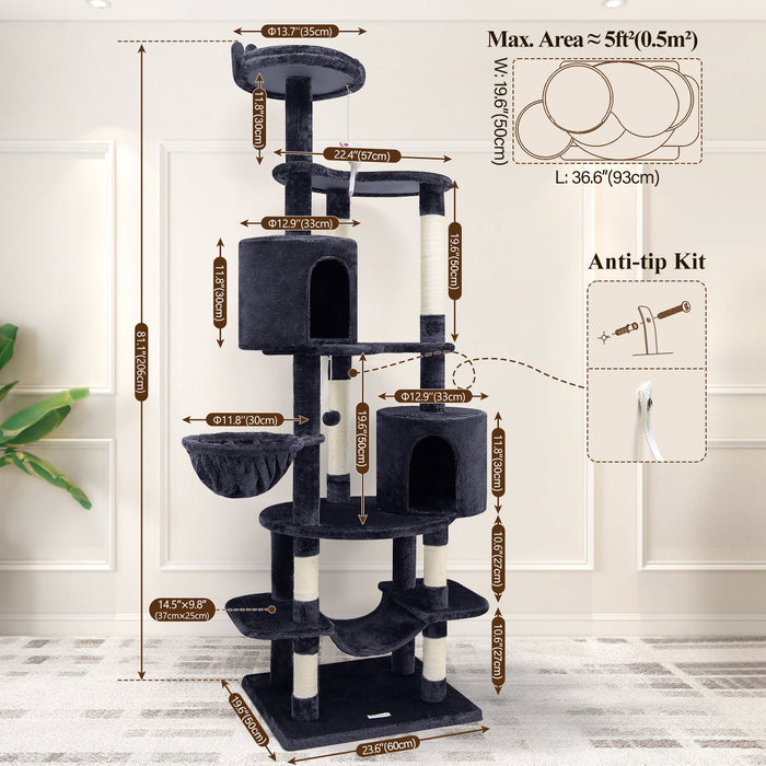 81 Inch Cat Climbing Rack