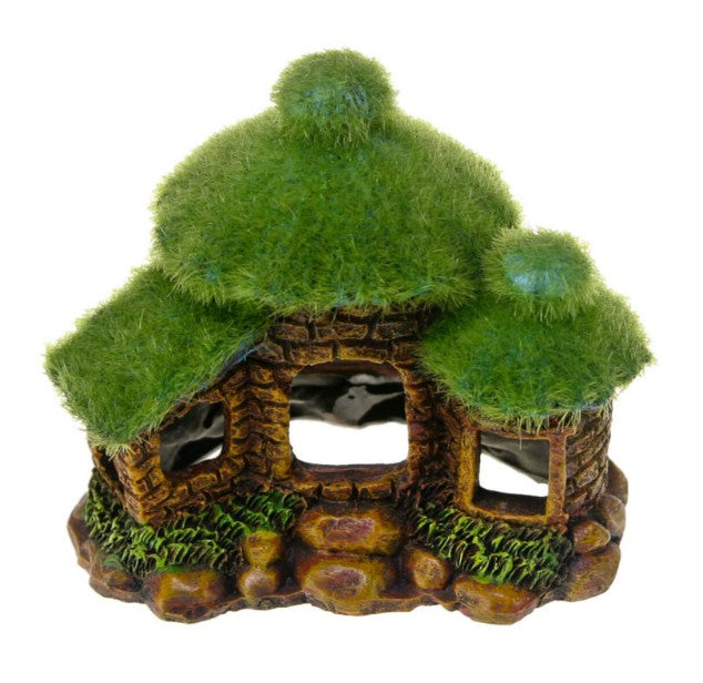 Blue Ribbon Exotic Environments Swim Through Hut with Fiber Moss