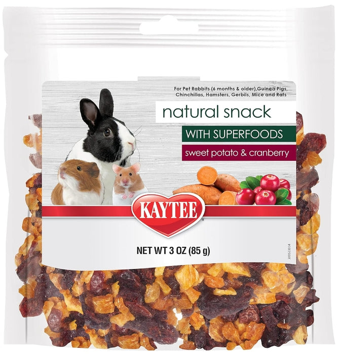 Kaytee Natural Snack with Superfoods Cranberry and Sweet Potato