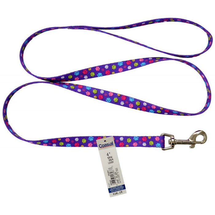 Coastal Pet Attire Styles Nylon Dog Leash Special Paw