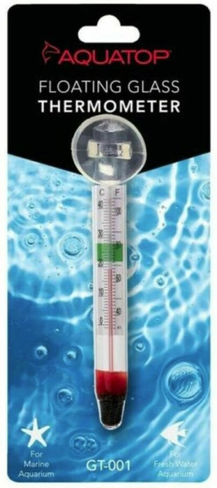 Aquatop Glass Aquarium Thermometer with Suction Cup