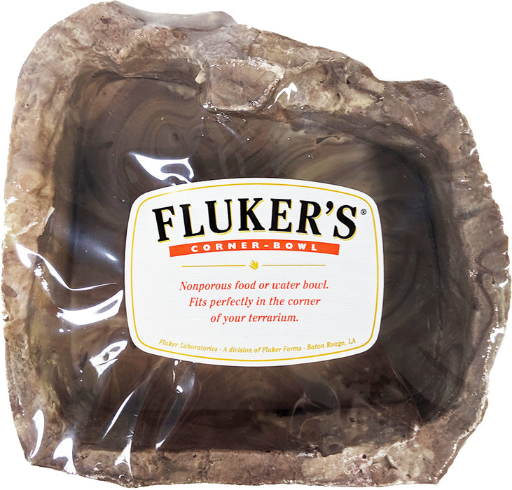 Flukers Corner Bowl Reptile Food or Water Bowl