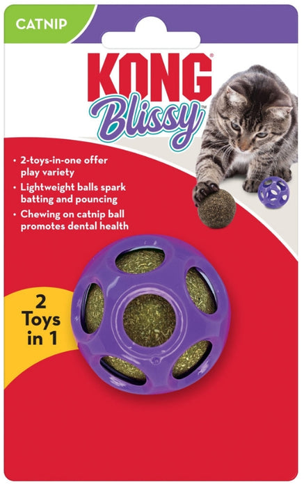 KONG Blissy Moon Catnip Ball Toy for Cats