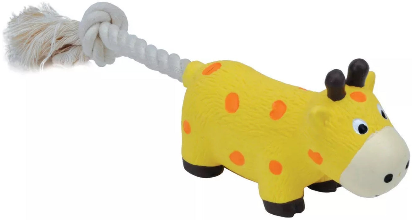 Lil Pals Latex and Rope Giraffe Toy