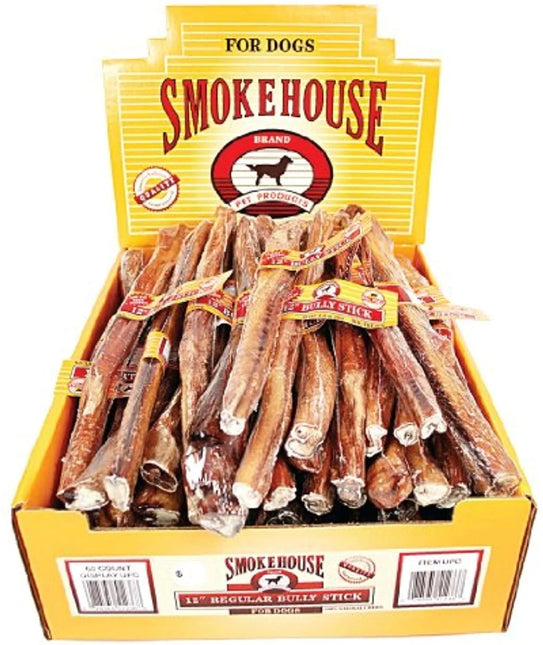 Smokehouse Bully Sticks 12 Inch Dog Treat with Display Box