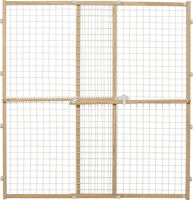 MidWest Wire Mesh Wood Pressure Mount Pet Safety Gate