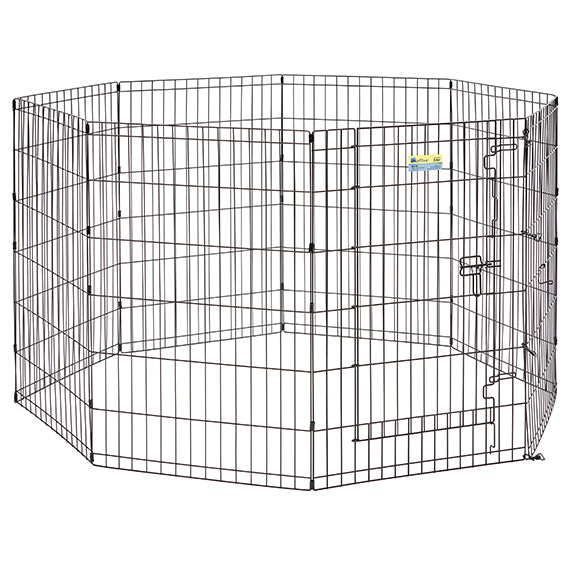 MidWest Contour Wire Exercise Pen with Door for Dogs and Pets