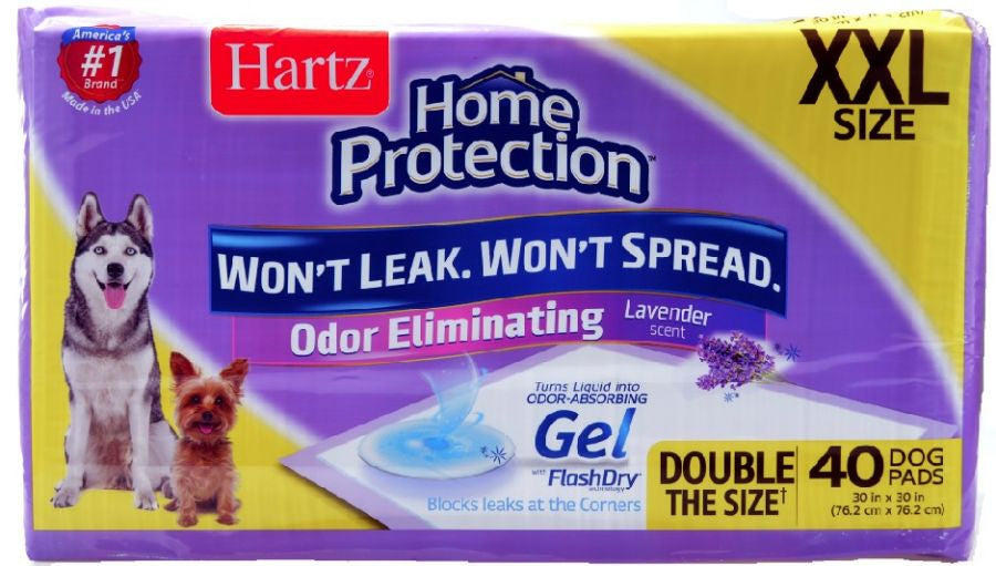Hartz Home Protection Lavender Scent Odor Eliminating Dog Pads XX Large