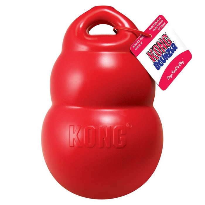 KONG Bounzer Red Rubber Dog Toy