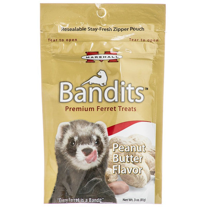 Marshall Bandits Premium Ferret Treats Peanut Butter Flavor
