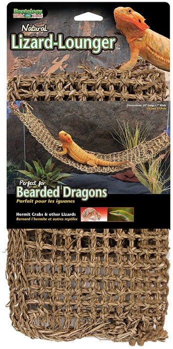 Reptology Natural Lizard Lounger 100% Natural Seagrass Fiber