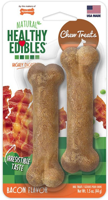Nylabone Healthy Edibles Chews Bacon Petite