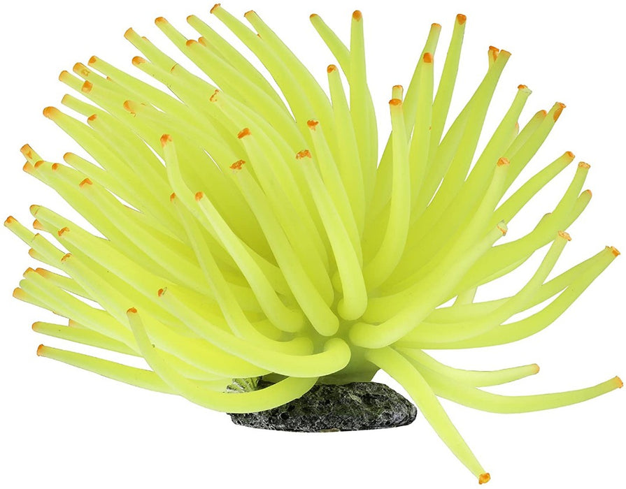 GloFish Anemone Aquarium Ornament Yellow