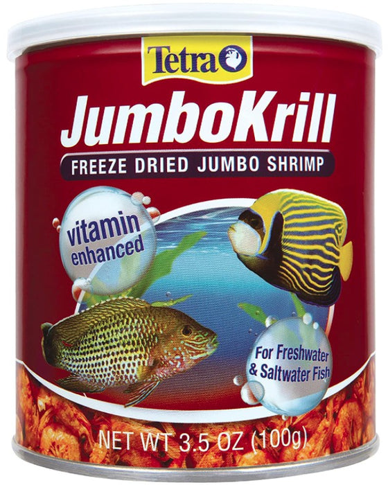 Tetra JumboKrill Freeze Dried Jumbo Shrimp Vitamin Enhanced Fish Food