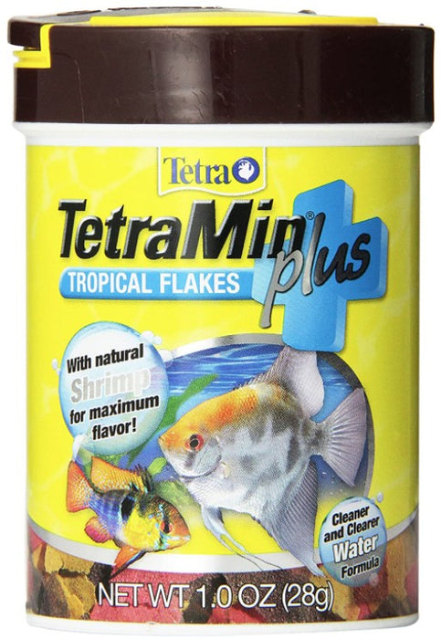 TetraMin Tropical Flakes Plus with Natural Shrimp Fish Food